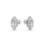 Load image into Gallery viewer, Marquise Diamond 6 Prong Stud Earrings Half Carat