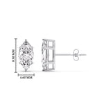 Load image into Gallery viewer, Marquise Diamond 6 Prong Stud Earrings Half Carat