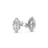 Load image into Gallery viewer, Marquise Diamond 6 Prong Stud Earrings Half Carat