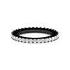 Load image into Gallery viewer, 1-ctw-diamond-eternity-princess-cut-black-wedding-ring-in-black-gold-FD10247PRB-1.00CT-NL-BG