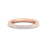 Load image into Gallery viewer, 1-ctw-diamond-eternity-princess-cut-wedding-ring-in-rose-gold-FD10247PRB-1.00CT-NL-RG