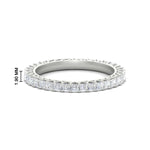 Load image into Gallery viewer, 1-ctw-diamond-eternity-princess-cut-wedding-ring-in-white-gold-FD10247PRB-1.00CT-NL-WG-HW