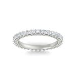 Load image into Gallery viewer, 1-ctw-diamond-eternity-princess-cut-wedding-ring-in-white-gold-FD10247PRBANGLE5-1.00CT-NL-WG