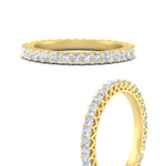 Load image into Gallery viewer, 1-ctw-diamond-eternity-princess-cut-wedding-ring-in-yellow-gold-FD10247PRBANGLE3-1.00-CT-NL-YG