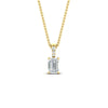 Load image into Gallery viewer, 1.00-ct-emerald-cut-diamond-necklace-with-pave-bail-in-yellow-gold-fdpd11636emangle1-7X5mm-nl-yg.jpg?v=1769514554