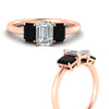 Load image into Gallery viewer, 1.00-ct-emerald-cut-three-stone-black-diamond-engagement-ring-in-rose-gold-fdenr9299emgblackangle3-1.00ct-nl-rg.jpg