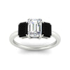 Load image into Gallery viewer, 1.00-ct-emerald-cut-three-stone-black-diamond-engagement-ring-in-white-gold-fdenr9299emgblackangle5-1.00ct-nl-wg.jpg