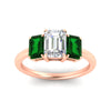 Load image into Gallery viewer, 1.00-ct-emerald-cut-three-stone-emerald-engagement-ring-in-rose-gold-fdenr9299emgemgrangle5-1.00ct-nl-rg.jpg