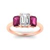 Load image into Gallery viewer, 1.00-ct-emerald-cut-three-stone-pink-sapphire-engagement-ring-in-rose-gold-fdenr9299emgsadrpiangle5-1.00ct-nl-rg.jpg
