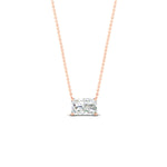 Load image into Gallery viewer, 1.00-ct-horizontal-radiant-diamond-solitaire-pendant-in-rose-gold-fdpd10700raangle1-1.00ct-nl-rg.jpg?v=1768297577
