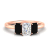 Load image into Gallery viewer, 1.00-ct-radiant-cut-three-stone-black-diamond-engagement-ring-in-rose-gold-fdenr9299ragblacksleep-1.00ct-nl-rg.jpg