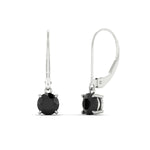 Load image into Gallery viewer, 1.00-ct-round-cut-black-diamond-leverback-dangle-earrings-in-white-gold-fdear11236rogblackangle1-1.00ct-nl-wg.jpg?v=1768373567