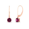 Load image into Gallery viewer, 1.00-ct-round-cut-pink-sapphire-leverback-dangle-earrings-in-rose-gold-fdear11236rogsadrpiangle1-1.00ct-nl-rg.jpg?v=1768373567