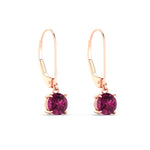 Load image into Gallery viewer, 1.00-ct-round-cut-pink-sapphire-leverback-dangle-earrings-in-rose-gold-fdear11236rogsadrpiangle3-1.00ct-nl-rg.jpg?v=1768373567