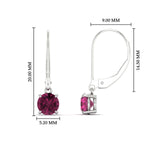Load image into Gallery viewer, 1.00-ct-round-cut-pink-sapphire-leverback-dangle-earrings-in-white-gold-fdear11236rogsadrpiangle4-1.00ct-nl-wg-hw.jpg?v=1768373567