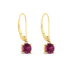 Load image into Gallery viewer, 1.00-ct-round-cut-pink-sapphire-leverback-dangle-earrings-in-yellow-gold-fdear11236rogsadrpiangle3-1.00ct-nl-yg.jpg?v=1768373566