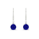 Load image into Gallery viewer, 1.00-ct-round-cut-sapphire-leverback-dangle-earrings-in-white-gold-fdear11236rogsablangle2-1.00ct-nl-wg.jpg?v=1768373566