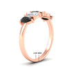 Load image into Gallery viewer, 1.25-carat-5-stone-wedding-band-black-diamond-teardrop-in-rose-gold-fdwb8008peblackangle2-1.25ct-nl-rg-hw.jpg