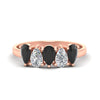 Load image into Gallery viewer, 1.25-carat-5-stone-wedding-band-black-diamond-teardrop-in-rose-gold-fdwb8008peblacksleep-1.25ct-nl-rg.jpg