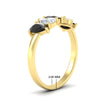 Load image into Gallery viewer, 1.25-carat-5-stone-wedding-band-black-diamond-teardrop-in-yellow-gold-fdwb8008peblackangle2-1.25ct-nl-yg-hw.jpg