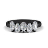Load image into Gallery viewer, 1.25-carat-5-stone-wedding-band-diamond-teardrop-in-black-gold-fdwb8008pesleep-1.25ct-nl-bg