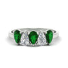 Load image into Gallery viewer, 1.25-carat-5-stone-wedding-band-emerald-teardrop-in-white-gold-fdwb8008pegemgrsleep-1.25ct-nl-wg.jpg