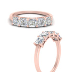 Load image into Gallery viewer, 1.25-carat-basket-5-asscher-cut-wedding-ring-in-rose-gold-FD10118B-0.25-ANGLE3-NL-RG