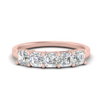 Load image into Gallery viewer, 1.25-carat-basket-5-asscher-cut-wedding-ring-in-rose-gold-FD10118B-0.25-ANGLE3-NL-RG
