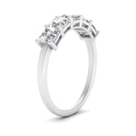 Load image into Gallery viewer, 1.25-carat-basket-5-asscher-cut-wedding-ring-in-white-gold-FD10118B-0.25-ANGLE3-NL-WG