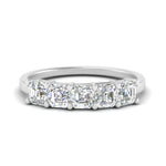 Load image into Gallery viewer, 1.25-carat-basket-5-asscher-cut-wedding-ring-in-white-gold-FD10118B-0.25-ANGLE3-NL-WG