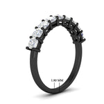 Load image into Gallery viewer, 1.35-carat-cushion-diamond-nine-stone-anniversary-ring-in-black-gold-fdwb8008cuangle2-1.35ct-nl-bg-hw?v=1773384936