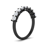 Load image into Gallery viewer, 1.35-carat-cushion-diamond-nine-stone-anniversary-ring-in-black-gold-fdwb8008cuangle2-1.35ct-nl-bg?v=1773384936