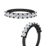 Load image into Gallery viewer, 1.35-carat-cushion-diamond-nine-stone-anniversary-ring-in-black-gold-fdwb8008cuangle3-1.35ct-nl-bg?v=1773384936