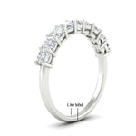 Load image into Gallery viewer, 1.35-carat-modern-cushion-cut-9-stone-diamond-band-in-platinum-fdwb8008cuangle2-1.35ct-nl-wg-hw?v=1773384936
