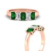 Load image into Gallery viewer, 1.5-ct-emerald-cut-emerald-anniversary-ring-in-rose-gold-fdwb8008emgemgrangle3-1.50ct-nl-rg