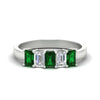 Load image into Gallery viewer, 1.5-ct-emerald-cut-emerald-anniversary-ring-in-white-gold-fdwb8008emgemgrsleep-1.50ct-nl-wg