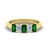 Load image into Gallery viewer, 1.5-ct-emerald-cut-emerald-anniversary-ring-in-yellow-gold-fdwb8008emgemgrsleep-1.50ct-nl-yg