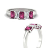 Load image into Gallery viewer, 1.5-ct-emerald-cut-pink-sapphire-anniversary-ring-in-white-gold-fdwb8008emgsadrpiangle3-1.50ct-nl-wg