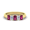 Load image into Gallery viewer, 1.5-ct-emerald-cut-pink-sapphire-anniversary-ring-in-yellow-gold-fdwb8008emgsadrpisleep-1.50ct-nl-yg