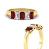 Load image into Gallery viewer, 1.5-ct-emerald-cut-ruby-anniversary-ring-in-yellow-gold-fdwb8008emgrudrangle3-1.50ct-nl-yg