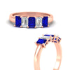 Load image into Gallery viewer, 1.5-ct-emerald-cut-sapphire-anniversary-ring-in-rose-gold-fdwb8008emgsablangle3-1.50ct-nl-rg