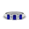 Load image into Gallery viewer, 1.5-ct-emerald-cut-sapphire-anniversary-ring-in-white-gold-fdwb8008emgsablsleep-1.50ct-nl-wg