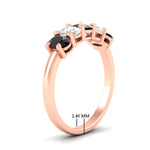 Load image into Gallery viewer, 1.5-ct.-black-diamond-five-stone-anniversary-band-in-rose-gold-fdwb8008ovblackangle2-1.50ct-nl-rg-hw.jpg