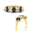 Load image into Gallery viewer, 1.5-ct.-black-diamond-five-stone-anniversary-band-in-yellow-gold-fdwb8008ovblackangle3-1.50ct-nl-yg.jpg