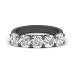 Load image into Gallery viewer, 1.5-ct.-diamond-5-stone-ring-cushion-cut-in-black-gold-FD8008CUB-1.5CT-NL-BG.jpg