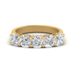 Load image into Gallery viewer, 1.5-ct.-diamond-5-stone-ring-cushion-cut-in-yellow-gold-FD8008CUB-1.5CT-NL-YG.jpg