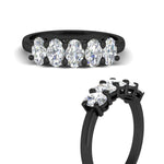 Load image into Gallery viewer, 1.5-ct.-diamond-five-stone-anniversary-band-in-black-gold-fdwb8008ovangle3-1.50ct-nl-bg.jpg