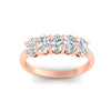 Load image into Gallery viewer, 1.5-ct.-diamond-five-stone-anniversary-band-in-rose-gold-fdwb8008ovangle5-1.50ct-nl-rg.jpg