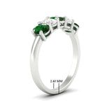 Load image into Gallery viewer, 1.5-ct.-emerald-five-stone-anniversary-band-in-white-gold-fdwb8008ovgemgrangle2-1.50ct-nl-wg-hw.jpg