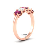 Load image into Gallery viewer, 1.5-ct.-pink-sapphire-five-stone-anniversary-band-in-rose-gold-fdwb8008ovgsadrpiangle2-1.50ct-nl-rg-hw.jpg